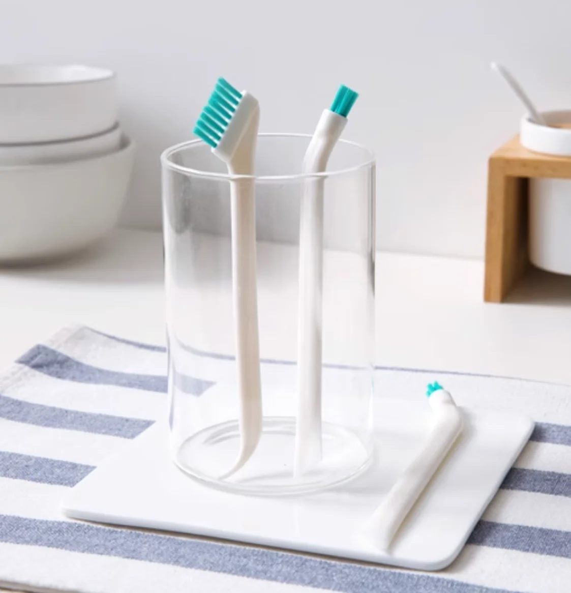 2Pcs Long Handle Narrow Gap Cleaning Brush Portable Baby Bottle Kitchen Small Cleaner Tool
