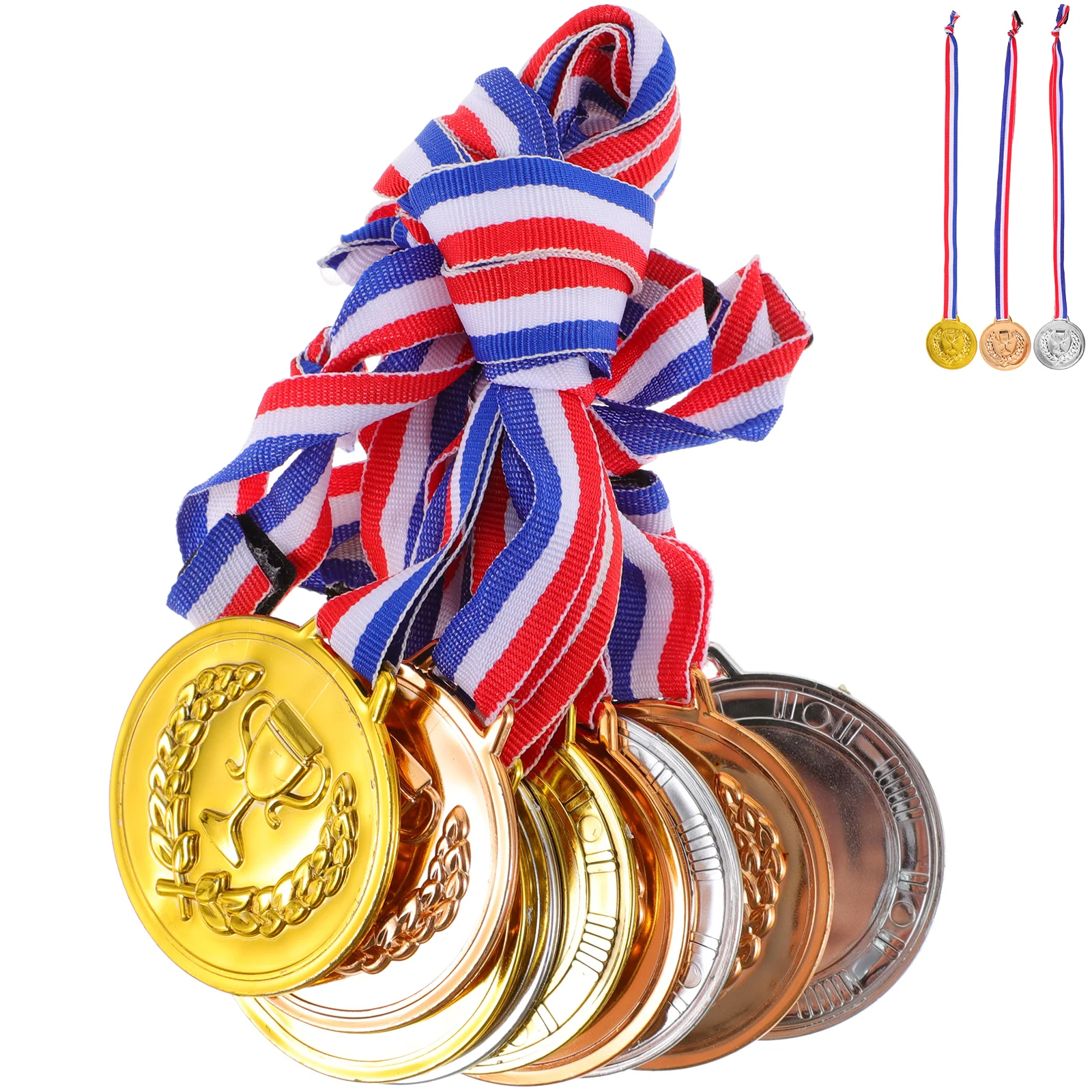9 Pcs Kids Sports Medal Toys Decorative Award Medals Encouragement Medals Team Sports Prize School Birthday Office
