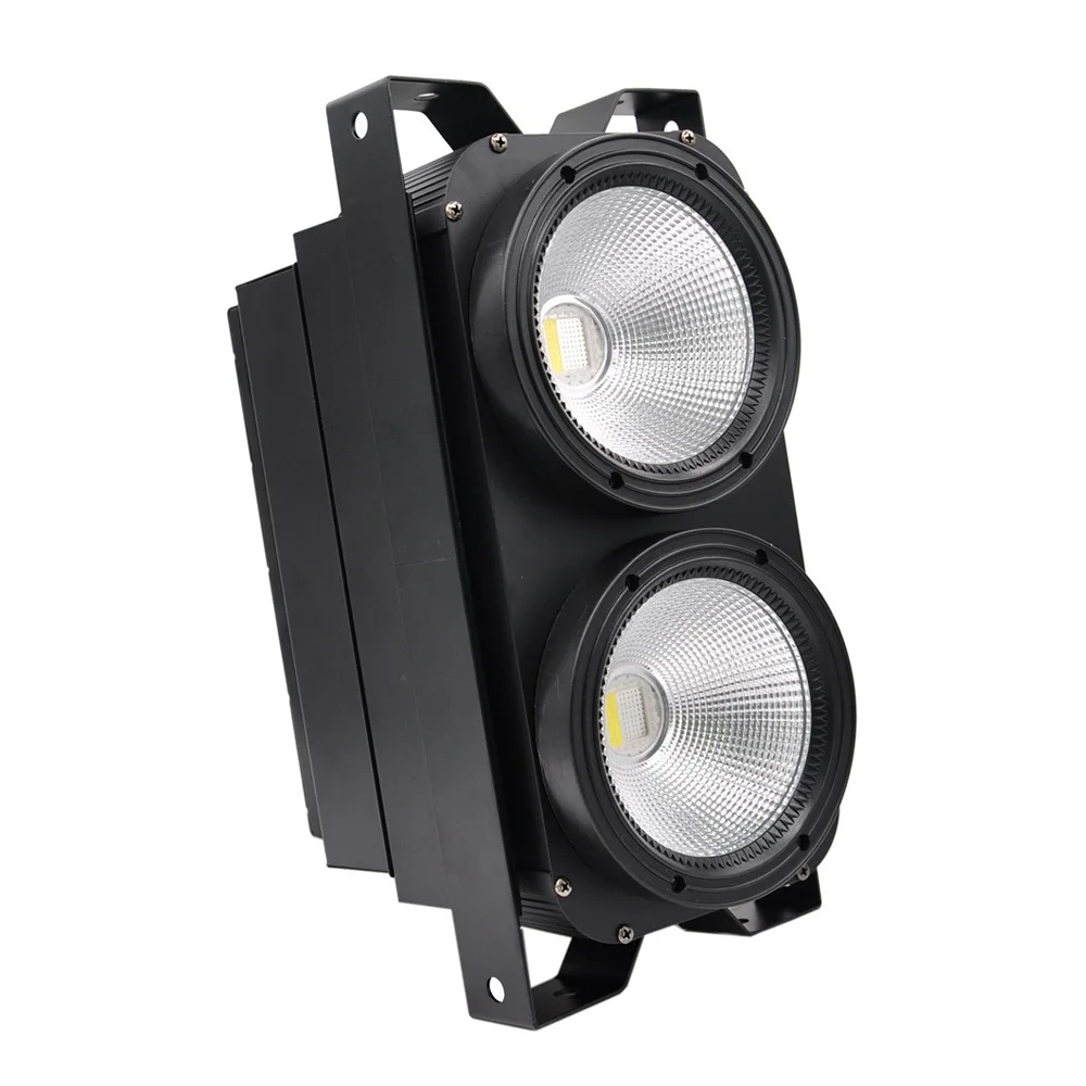 260W LED 6IN1 COB RGBWA UV Audience Lighting 2X100W Flood Blinder Lighting Wedding Party Bar DMX Stage Lighting Disco Bar