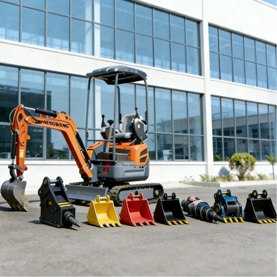 

1.6 Ton Mini Excavator Hydraulic Crawler Digger EPA CE Certified Compact Digger for Farm Garden Home Personal Use Landscaping