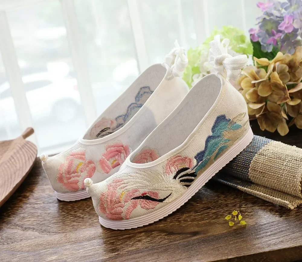 Shoes for Women Fashion Casual Vintage Embroidery Ethnic Style Streetwear Chinese Style Harajuku Hanfu Comfortable Women\'s Shoes