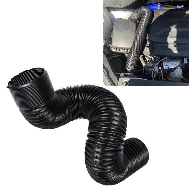 Zestaw rur wlotu zimnego powietrza do samochodu 2 cale 2,5 cala 3 cale elastyczny kanał wlotu powietrza System rur 51mm 63mm 76mm uniwersalny