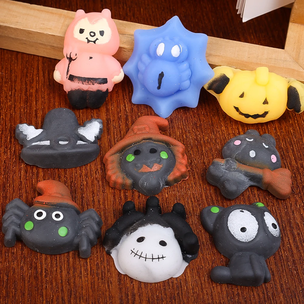 20Pcs Halloween Squeeze Animal Pinch Toy Set TPR Decompression Sensory Toys Children's Halloween Party To Relieve Anxiety Toys