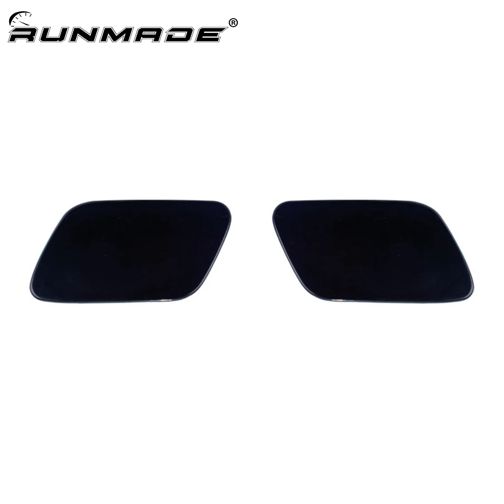 runmade Car Bumper Headlight Trim Washer Cover Cap 8E0955275E 8E0955276E for Audi A4 B7 2005 2006 2007 2008