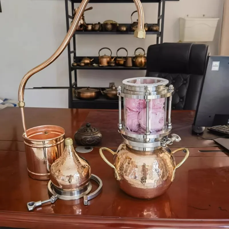 5 L ,Pure Copper Distiller,Household Small Antique Distillation Equipment,Distilled Liquor,Perspective Distillation Equipme