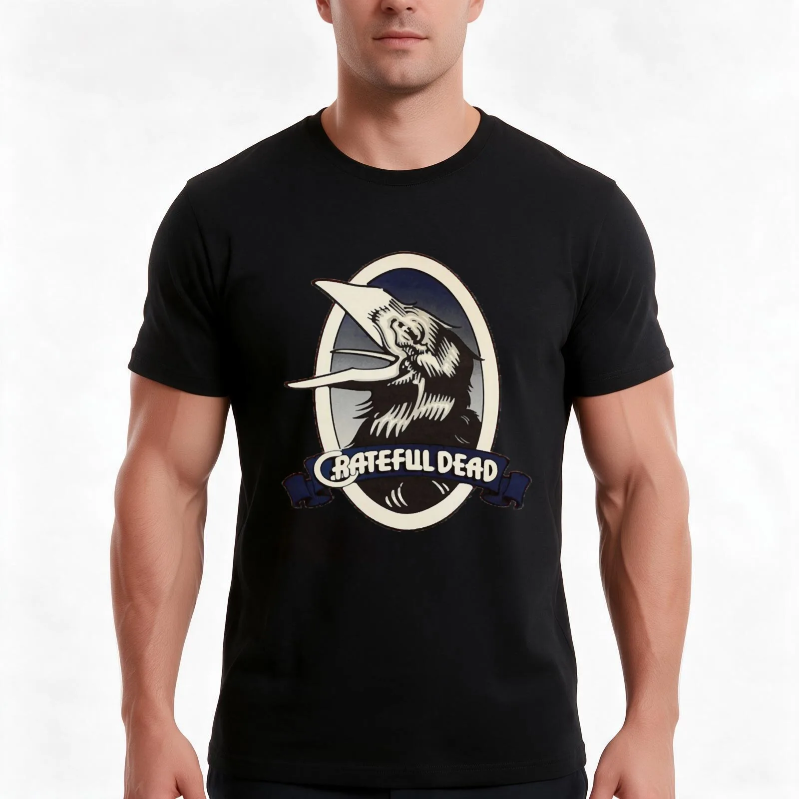 Grateful vintage Active T-Shirt, Summer Casual Cotton Tee, Oversized Streetwear Tops, Vintage Graphic Print, Unisex Men Women