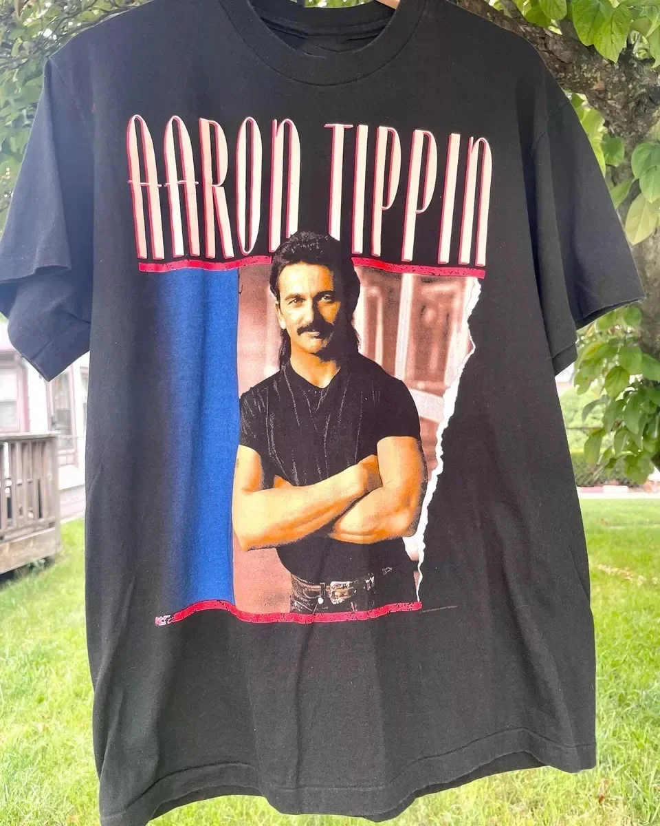 90s Aaron Tippin Country Tour Shirt Black Unisex S-2345XL PP581