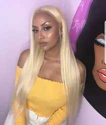 30 36inches Straight 613 Hd Lace Frontal Wig 13x6 Wear And Go Glueless 100% Human Hair 250% Blonde 613 Lace Front Wigs On Sale