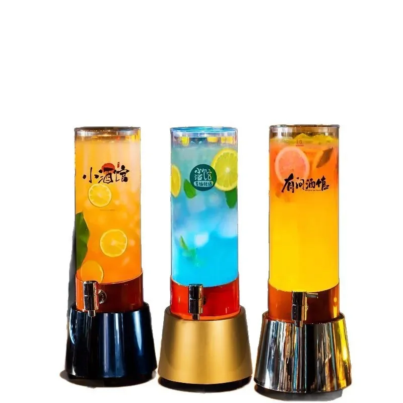 Creative Internet celebrity luminous cocktail beer, 1.5 liter 3 liter wine container with faucet commercial
