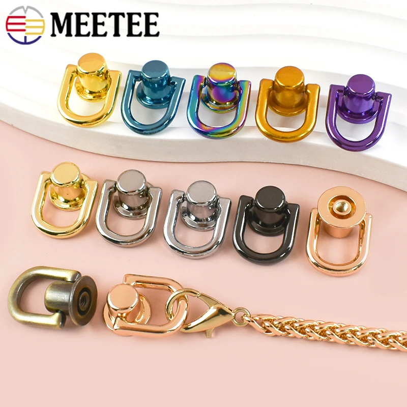 

5-20Pc 10mm Metal Bag Rivet Nail Buckle Studs Button Handbag Belt Hanger Leather Craft Luggage Bag Buckle Hardware Accessorieies