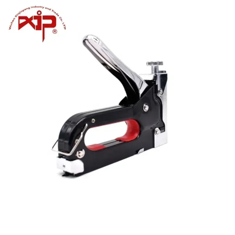 2 in 1 Staple Gun Staple Gun Manual Brad Nailer Power Adjustment Stapler Gun For Paper skin Carpet Plastic Cloth Manual Nail Gun