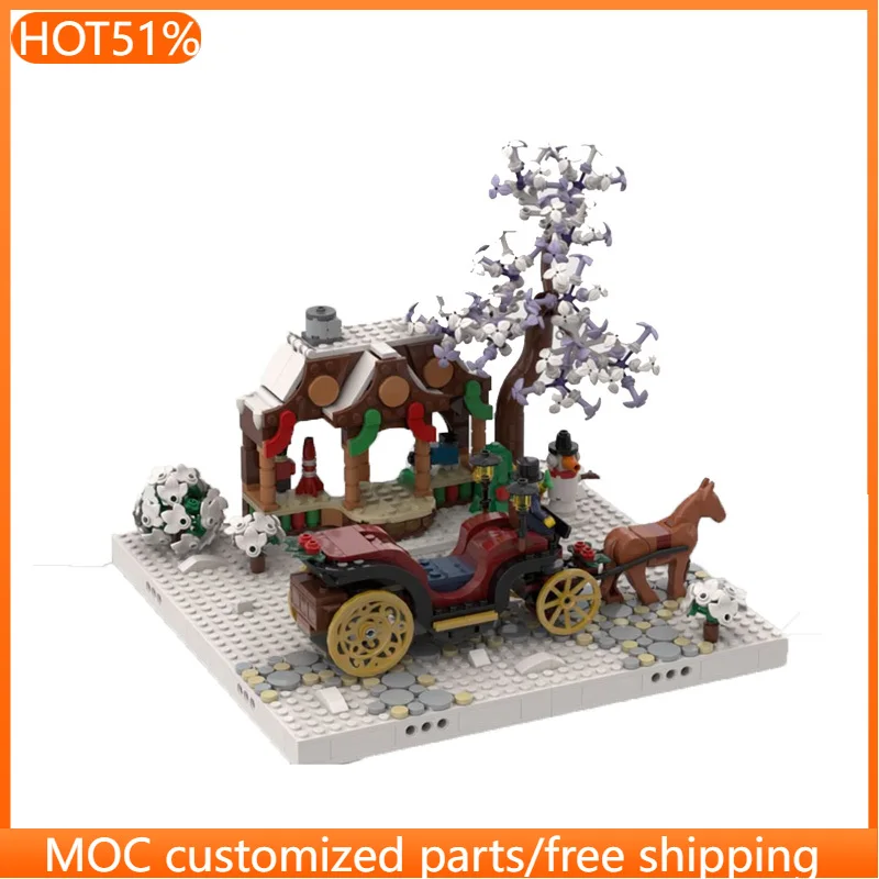 

500 деталей Средневековый набор для сборки 40602 40603 MOC, модульный конструктор, креативный дизайн, популярная игрушка для самостоятельной сборки, подарок на фестиваль