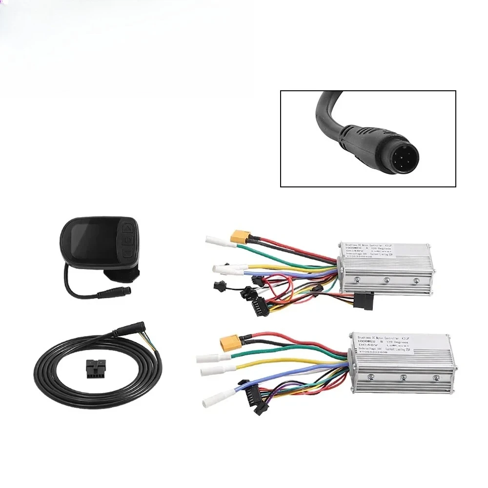 

With LCD Display Dial Accelerator 48V 1000W Dual Drive Motor Controller Kit for KUGOO G-Booster Electric Scooter Combination