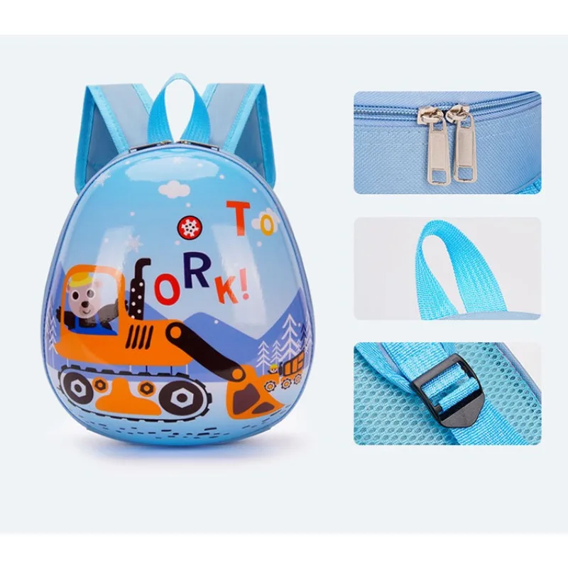 Boys And Girls Backpacks Children's Cartoon backpack Eggshell backpack for kids School Bags In Kindergarten Kids Snacks Bag