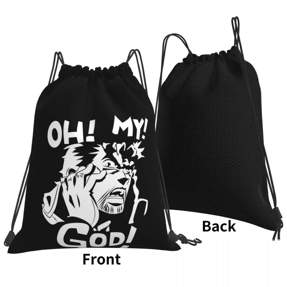 Joseph Joestar Oh My God Jojo Bizarre Adventure Backpacks Drawstring Bundle Pocket Storage Bag Book Bags for Man Woman Students