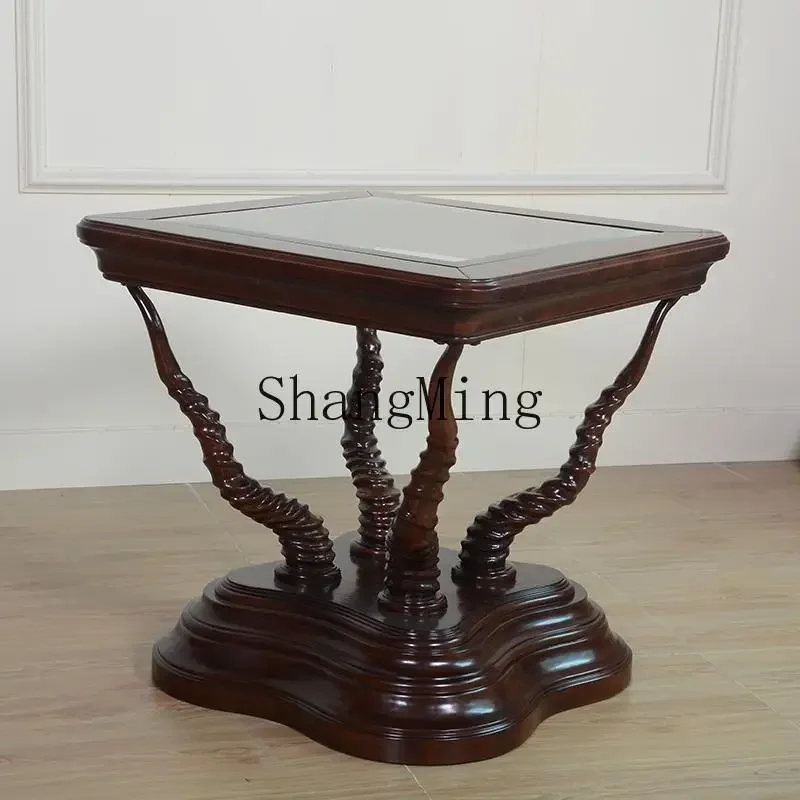 

CL coffee table retro old horn sofa edge square small