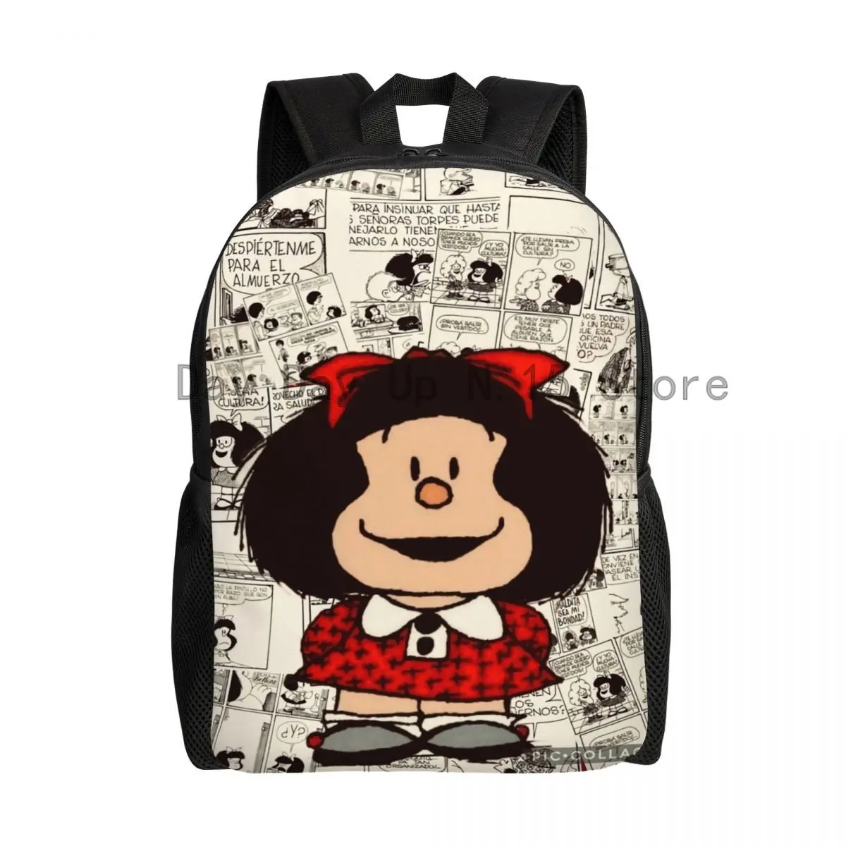 Mafalda Anime Zaino da viaggio Uomo Donna Scuola Laptop Bookbag Borse per studenti universitari