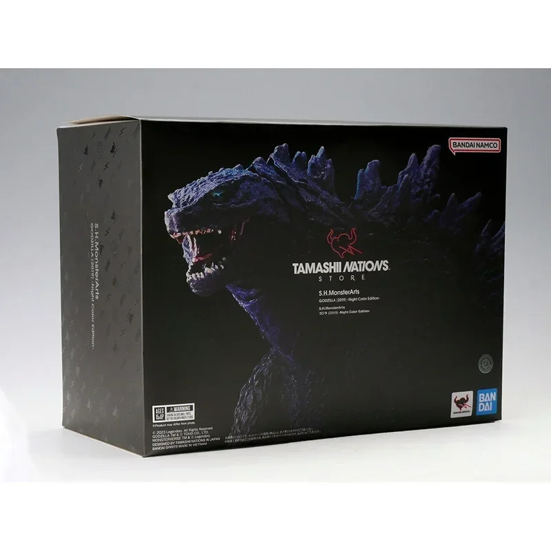 BANDAI 2024 S.H.MonsterArts GODZILLA King of Monsters Night Color TAMASHII NATIONS PVC 160mm Action Figure Collect Model Toys