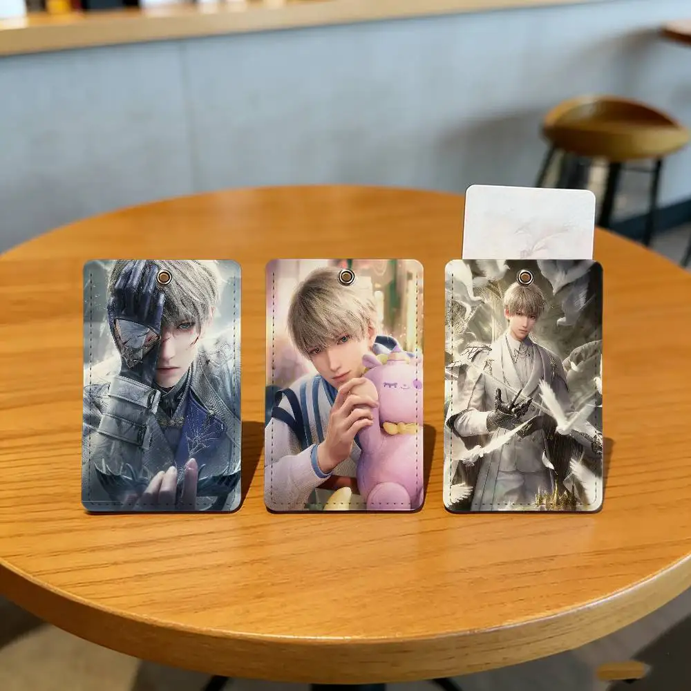 

Прямоугольный брелок для игры L-Love и D-Deepspace Xavier School, защитный чехол для карты доступа в автобусном домике, ID из искусственной кожи, бестселлеры