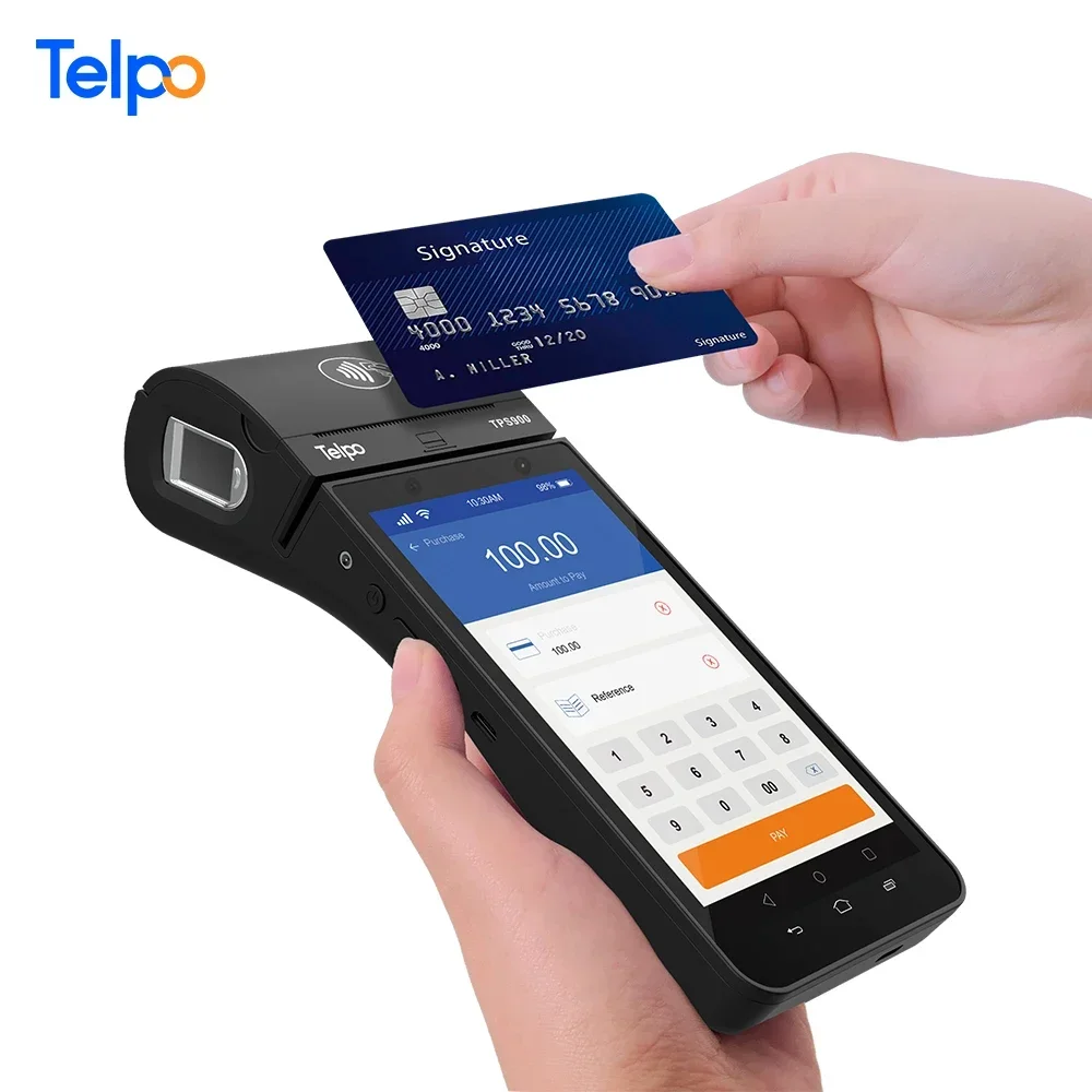 Android 10 BIS EFTPOS Offline Handheld Mobile Pos Machine With Bank Card