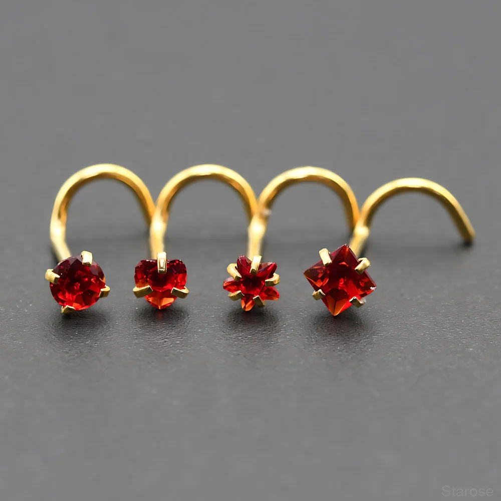 4 Stück-Packung 3 mm Kristall Zirkon Nasenstecker Labret Piercing Edelstahl Helix Monroe Piercing Conch Lip Schmuck 20G Twisted Pin – Detail 18