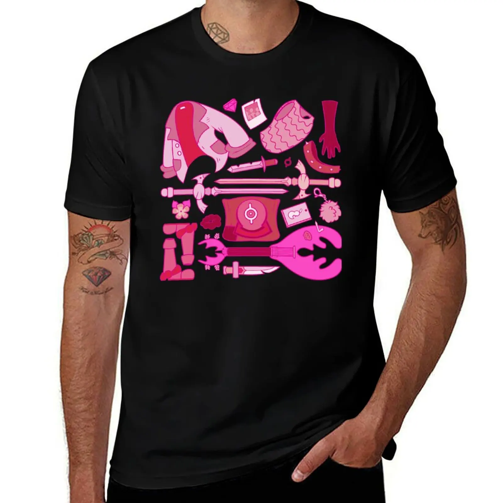 Sasha Waybright - Calamity (pink) T-Shirt Basic Daily Outfit Short Sleeve Tee