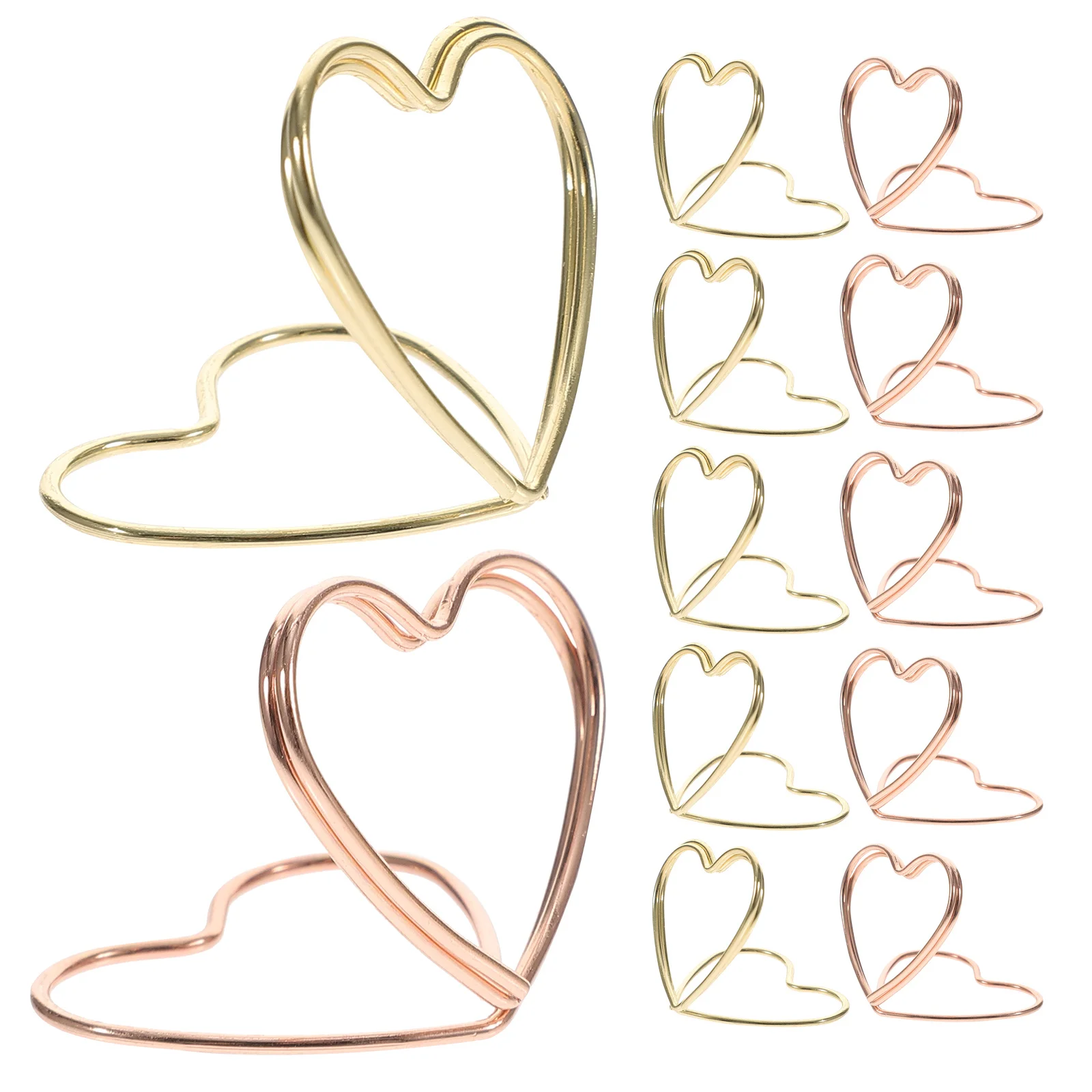 24Pcs Heart Paper Clips Fine Workmanship Multi Use Clips for Files Documents and Desk Accessories File Clip Office Accessories