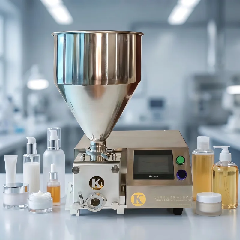 Desktop Piston Filling Machine 5-50ml For Cream Shampoo Cosmetic High Speed High Precision Pneumatic Liquid Paste Filler