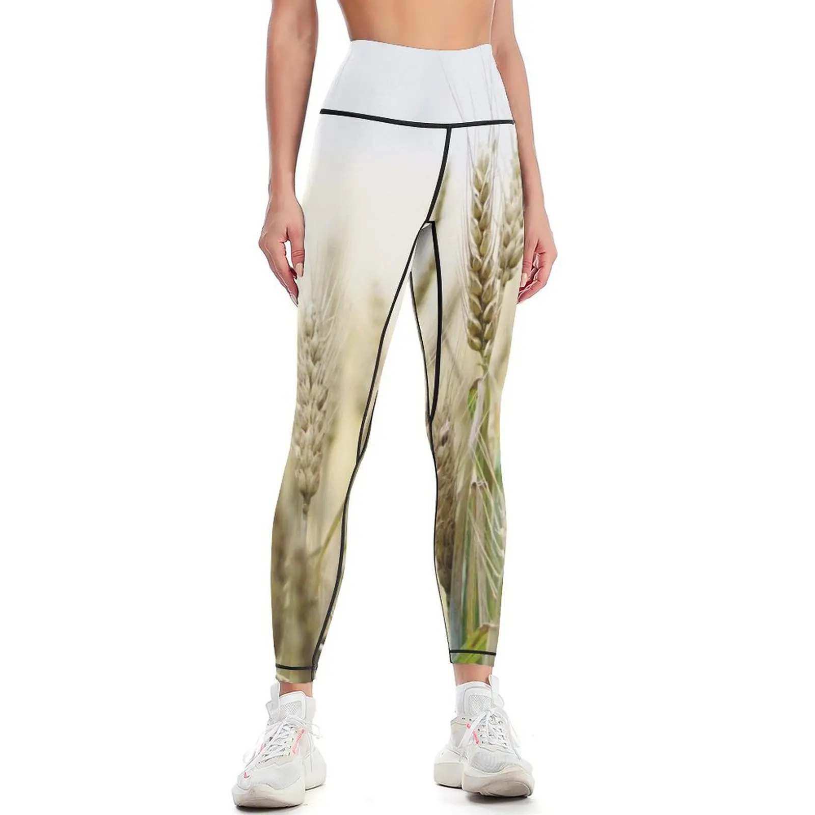 

Wheat Leggings sporty woman gym Sweatpants Womens Leggings