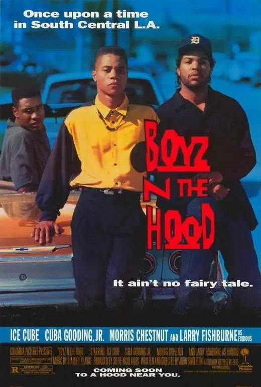 

Плакат BOYZ N THE HOOD с художественным принтом из фильма, Шелковый плакат, декор для гостиной, домашняя стена