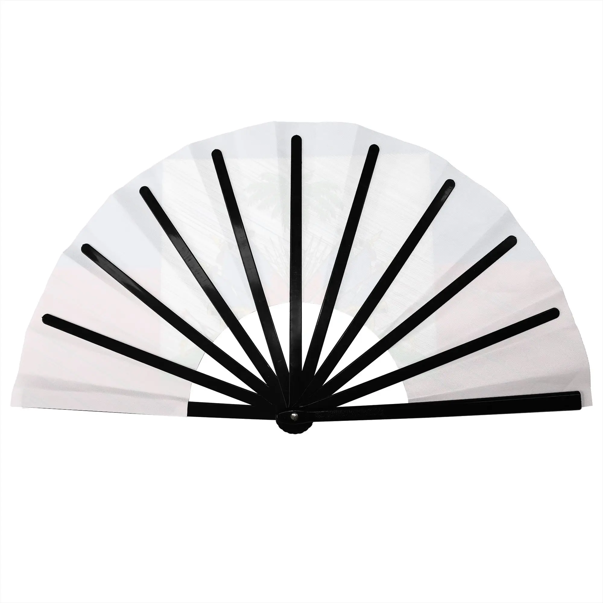 Customized The National Emblem of Haiti Logo Portable Pocket Fan Travel  Folding Fan Chinese Dance Handheld Cooling Fans