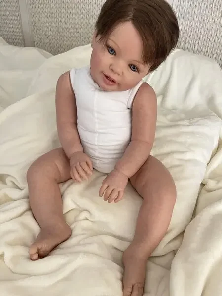 

St.Store Customized Offering 28inch Reborn Baby Doll Katie Marie Painted Kit DIY Part With Cloth Body Huge Boy Version