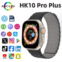 2025 Original HK10 Ultra 3 MAX Smart Watch 4GB ROM AI ROBOT Network Sharing AMOLED NFC Compass GPS Smartwatch for ISO Android