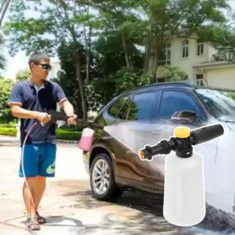750ML Snow Foam Lance Bottle For Karcher K2 K3 K4 K5 K6 K7 Car Wash Foam High-pressure Water Pole Car Wash Handle Car Clean W0J5
