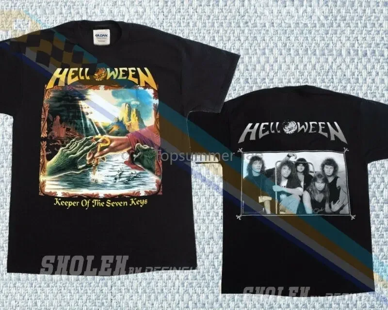 Helloween Keeper Of The Seven Keys Ii New Black T-Shirt Limited Merch Tour Rare