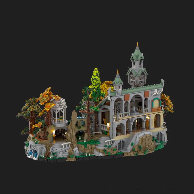 منتج جديد رائع MOC بنة حلقة المشهد نموذج Ruiwen قاعدة التوسع التكنولوجيا وحدات لعبة الأطفال لتقوم بها بنفسك التجميع