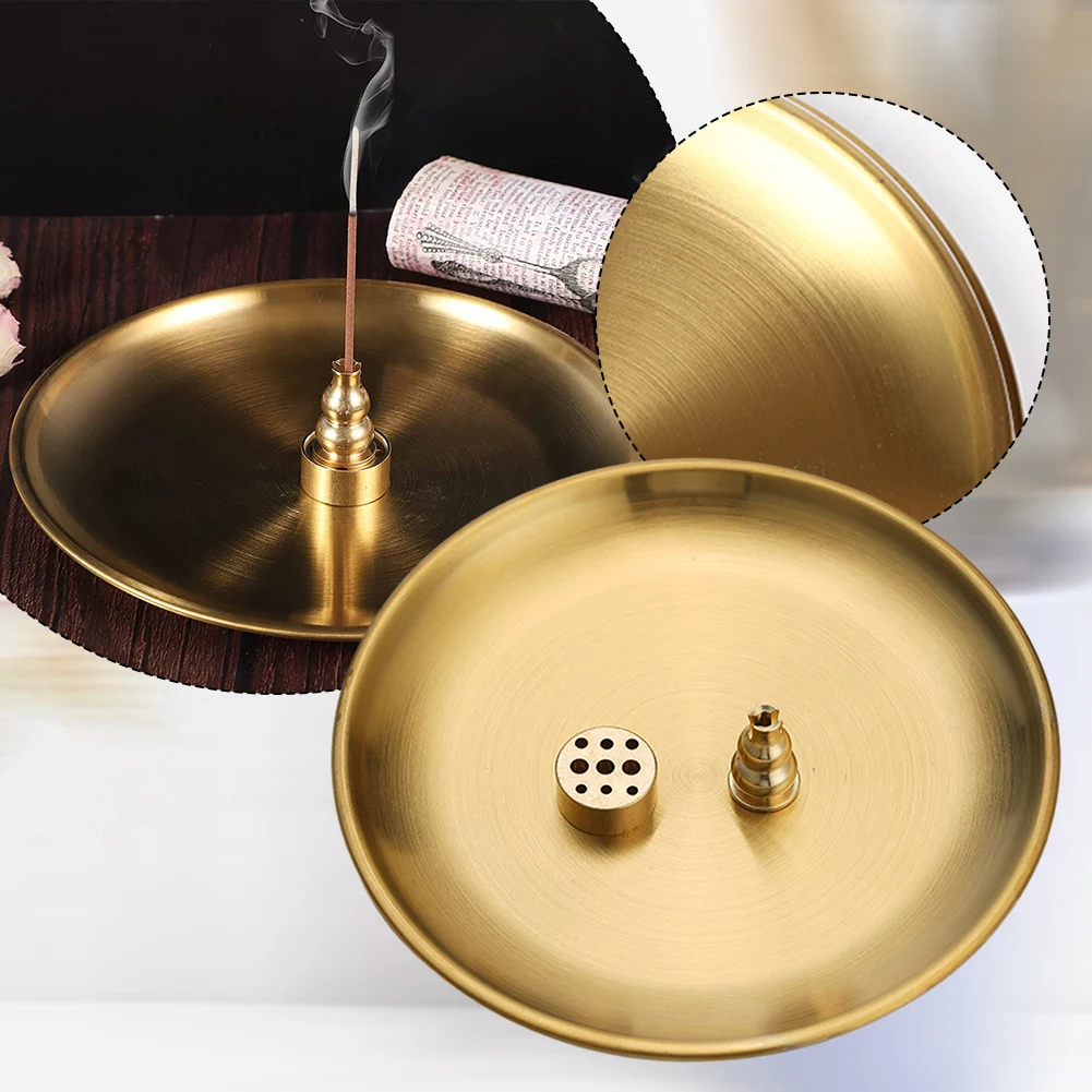 Functional For Incense Holder Set 3 Piece Brass Burner for Different For Incense Varieties Aromatherapy Delight