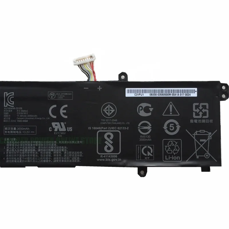 

Оригинальный аккумулятор B31N1911 C31N1911 11,55 В/42 Вт·ч для серии VivoBook Flip 14 TM420IA M413DA F413FFK433FA V4050FF V4050FA TP420IA