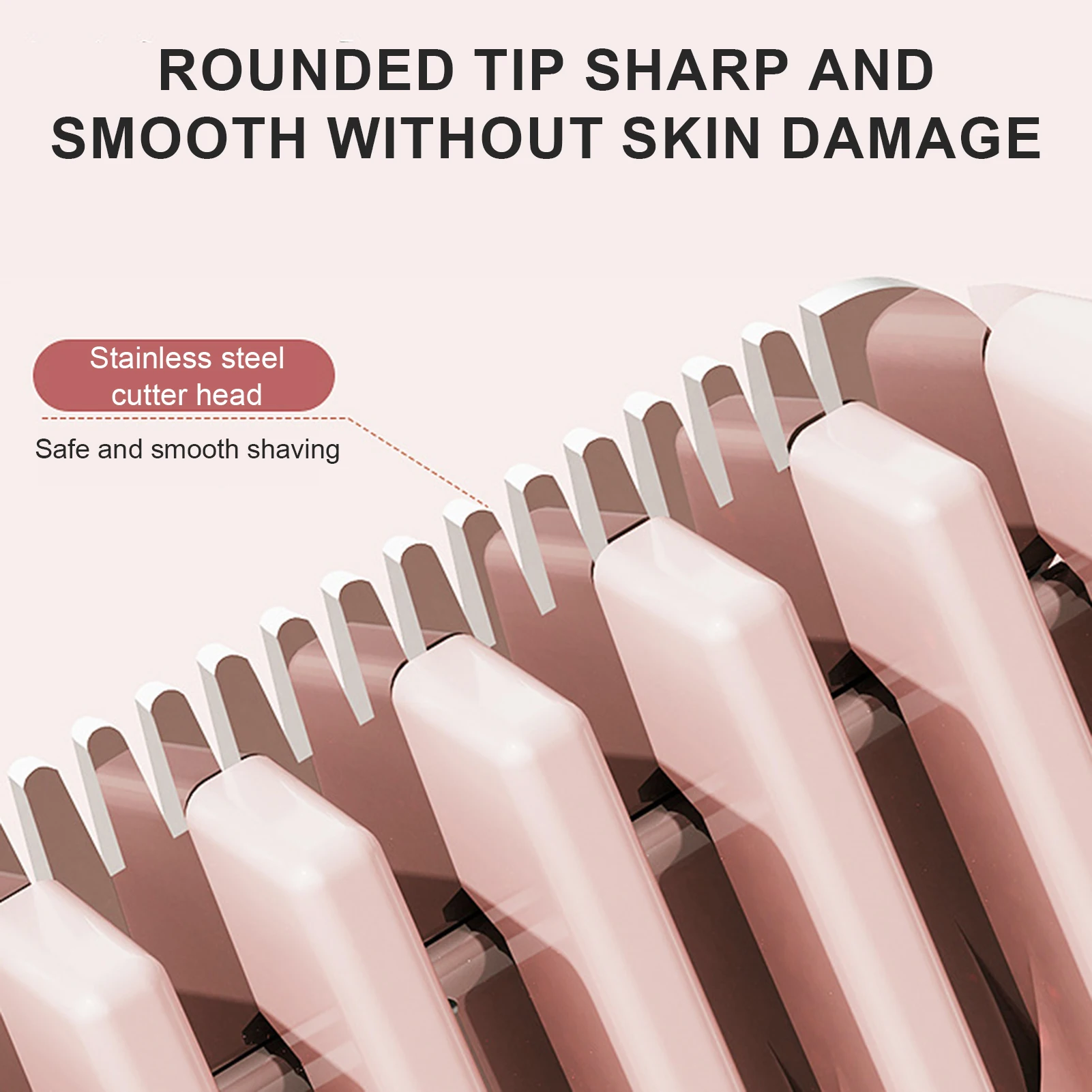 ماكينة إزالة الشعر للنساء، ماكينة تشذيب الشعر الحميمة غير المؤلمة، ماكينة إزالة شعر الوجه القابلة لإعادة الشحن عبر USB، أجهزة حلاقة الفخذ تحت الإبط