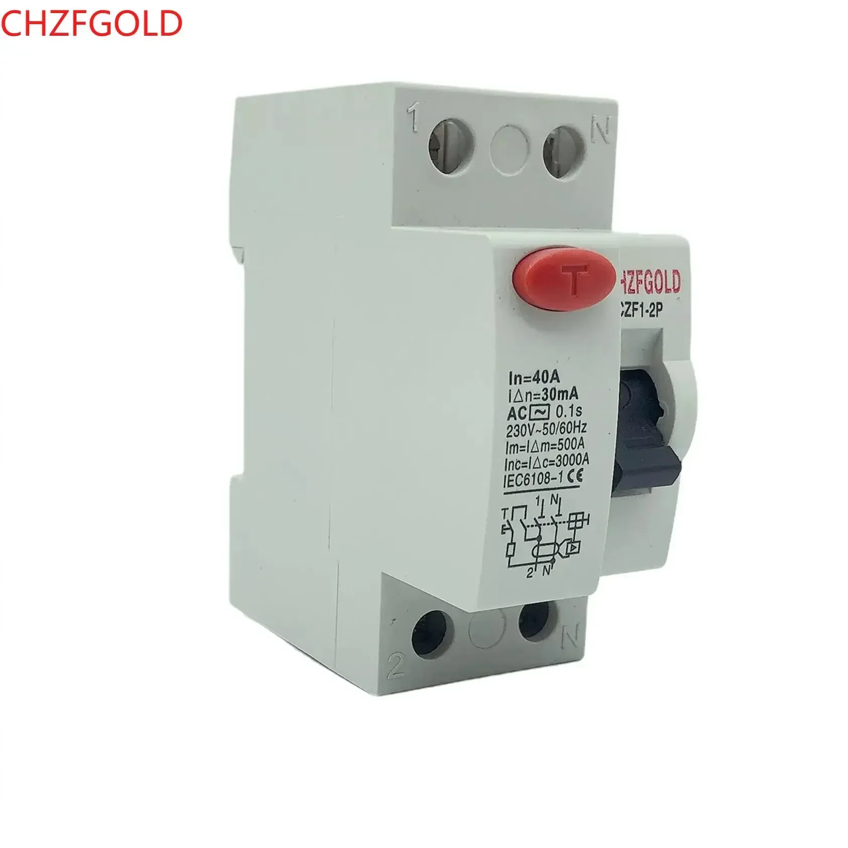2P 23A 32A 40A 63A 80A 100A RCCB RCD 230V Electromechanic Residual Current Circuit Breaker Differential Breaker Safety Switch