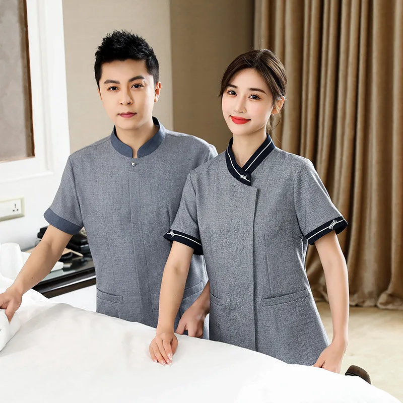 Abbigliamento da lavoro per Hotel Summer women's Floor Cleaning Service uniforme manica corta Hotel Room assistant Workwear PA Uniform