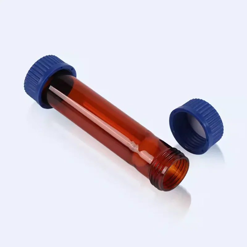 Double GL45 bottle cap double-headed hybridization tube waste liquid detection sampling tube cell roller bottle view 2