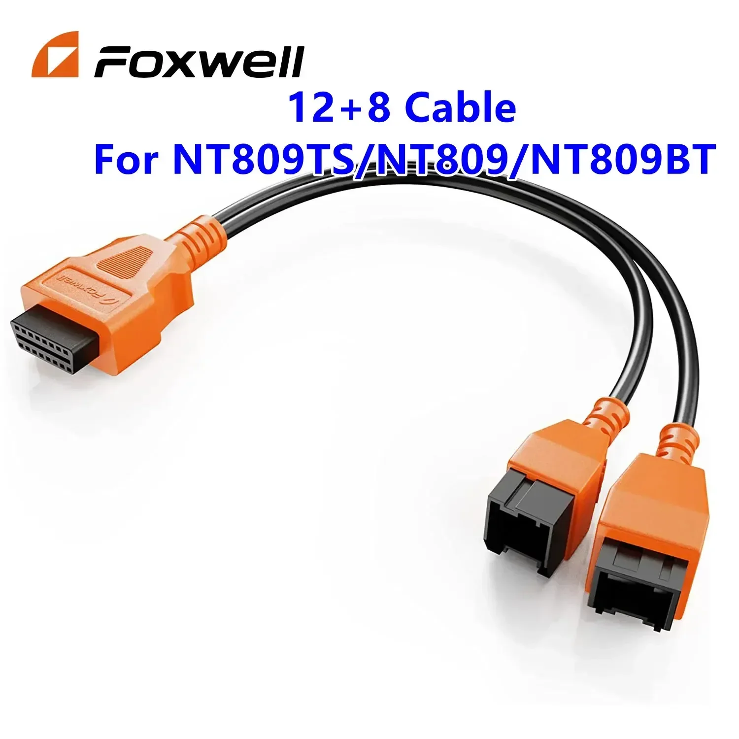 FOXWELL OBD2 to 12+8 Cable Adapter Compatible with FCA Autoauth Cable Connector fit for Chrysler work with NT809TS/NT809/NT809BT