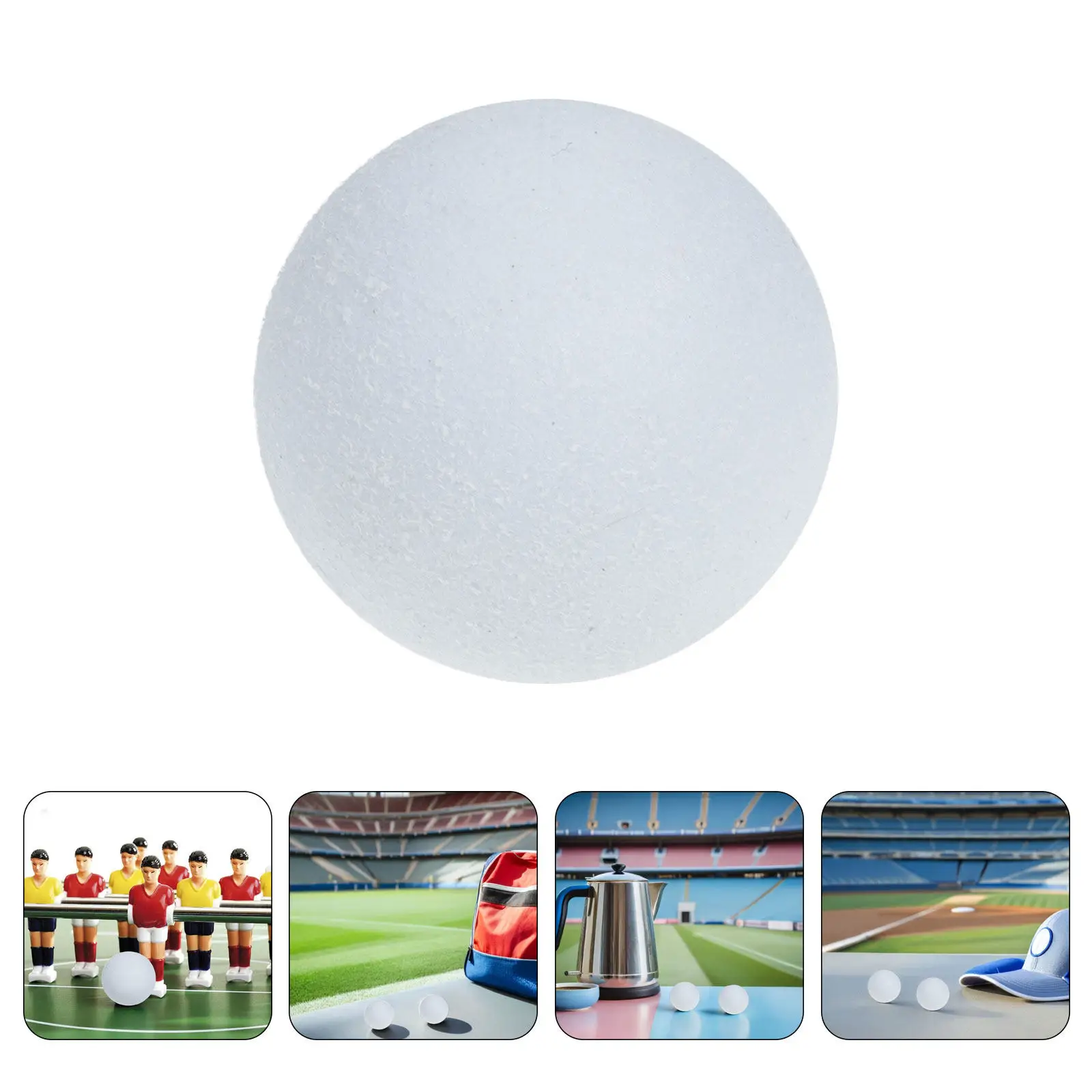 

8Pcs Mini Foosball Balls 36Mm Table Soccer Replacement Soft Quiet Material Compact Design for Parent Child Interaction Tabletop