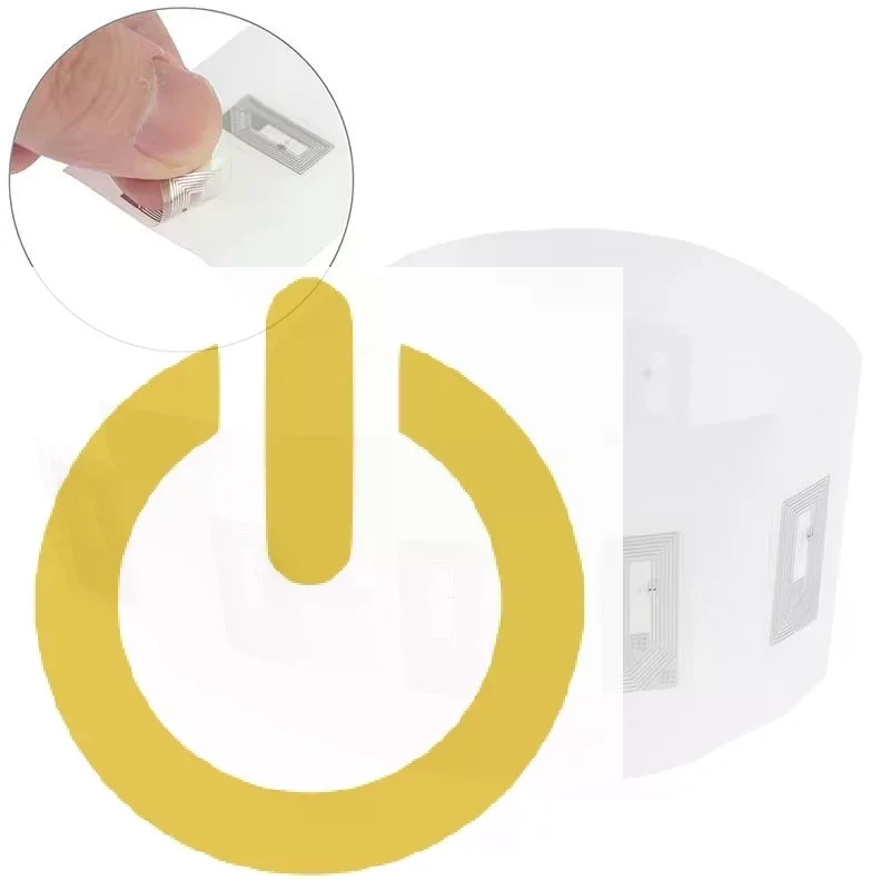 10 Pcs NTAG213 NFC Sticker Rectangle Rewritable Smart RFID Tag Programmable For All NFC Phones