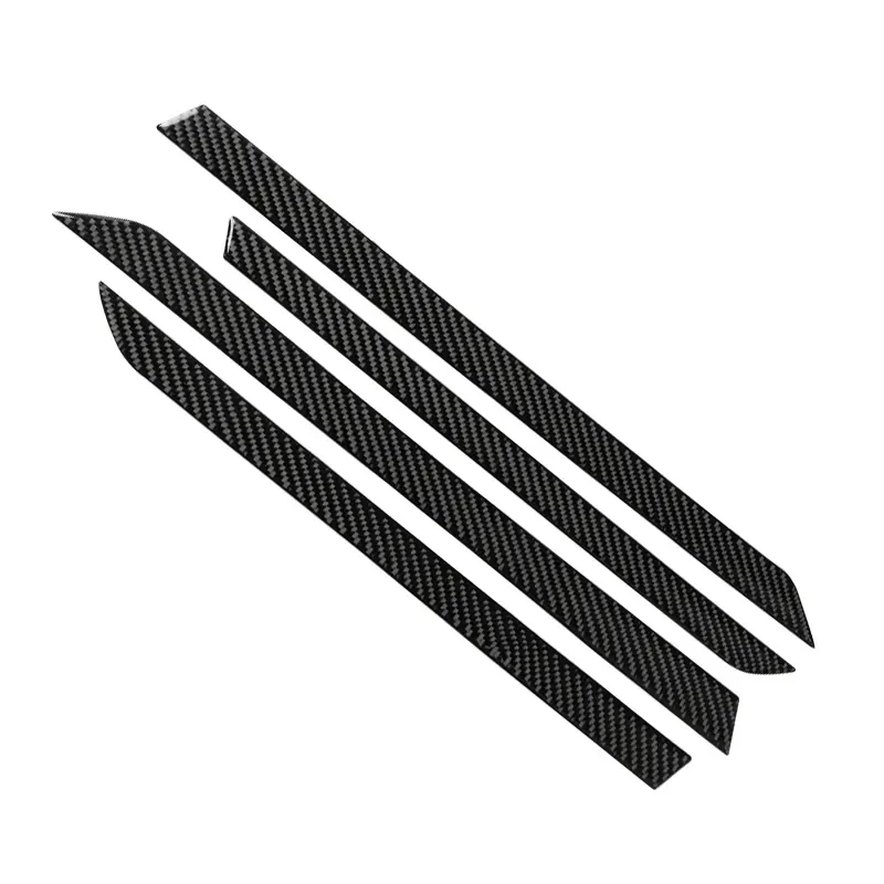 Car Carbon Fiber Window Door Panel Strips Cover Protective Trim for Honda Civic 10th Gen 2016 2017 2018 2019 Interior Stickers