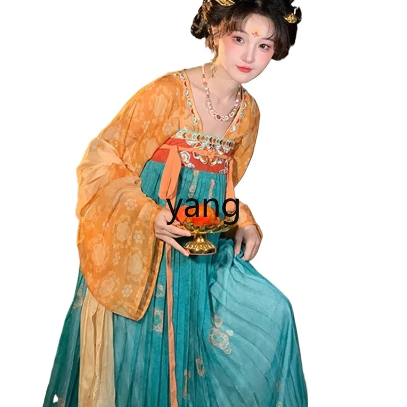 

LMM Hanfu women's adult ancient clothing one-piece embroidery chest-length skirt small man