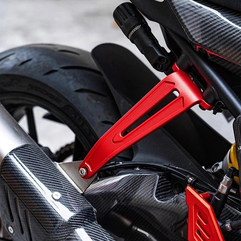 FOR QJMOTOR SRK 600RS 800RS 600 800 2025-2026 Motorcycle CNC Accessories Exhaust Pipe Hanger Bracket Holder Muffler Support