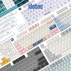 idobao Cherry Profile Keycaps PBT ABS Mechanical Keyboard Keycaps 9009 Retro Korean Japanese Keycaps Double Shot Transparen Cap