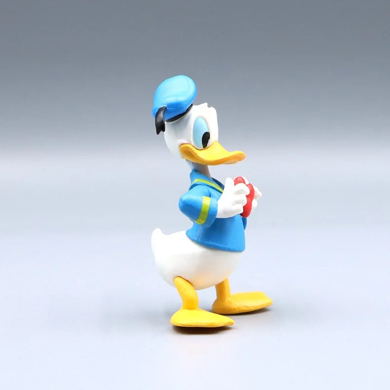 7Cm In Stock Disney Donald Duck Cartoon Anime Action Figure Collection Model Toy Doll Model Toys for Children Gifts